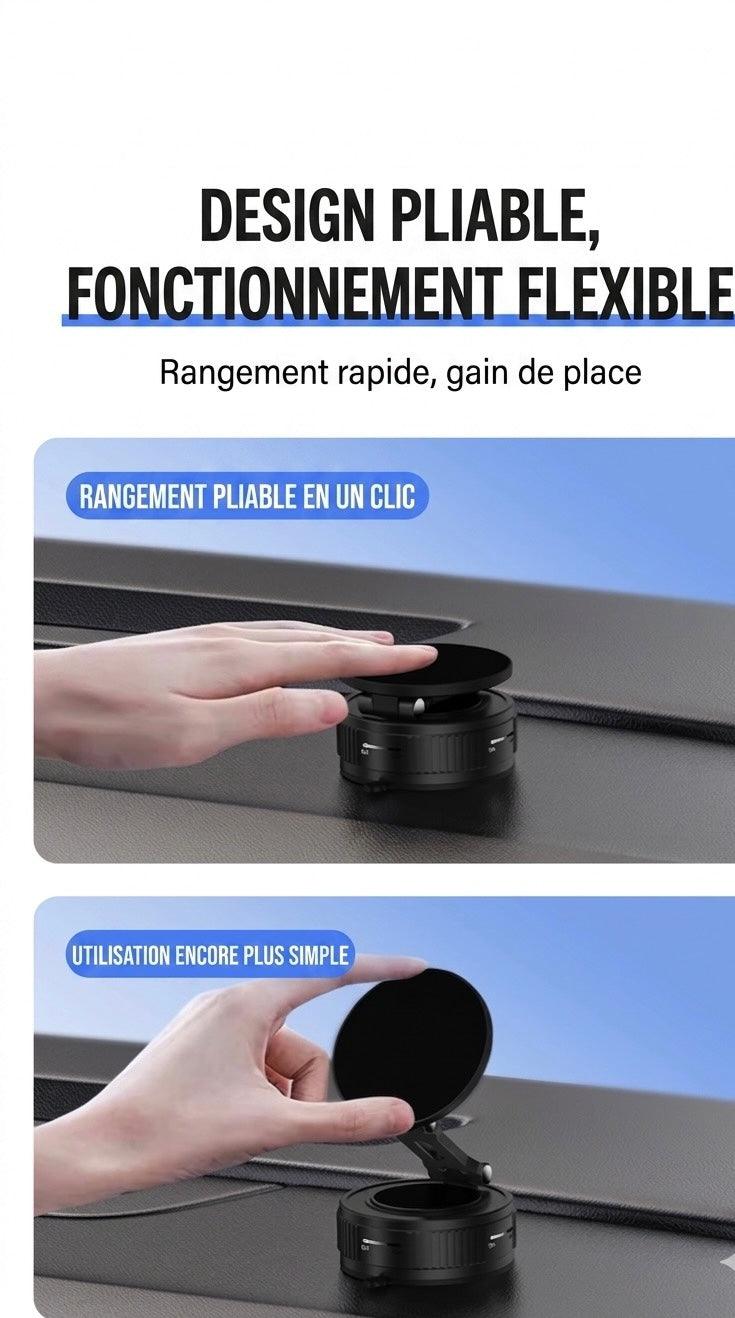 Support Téléphone Magnétique Pliable VEXO™ – Rotation 360°