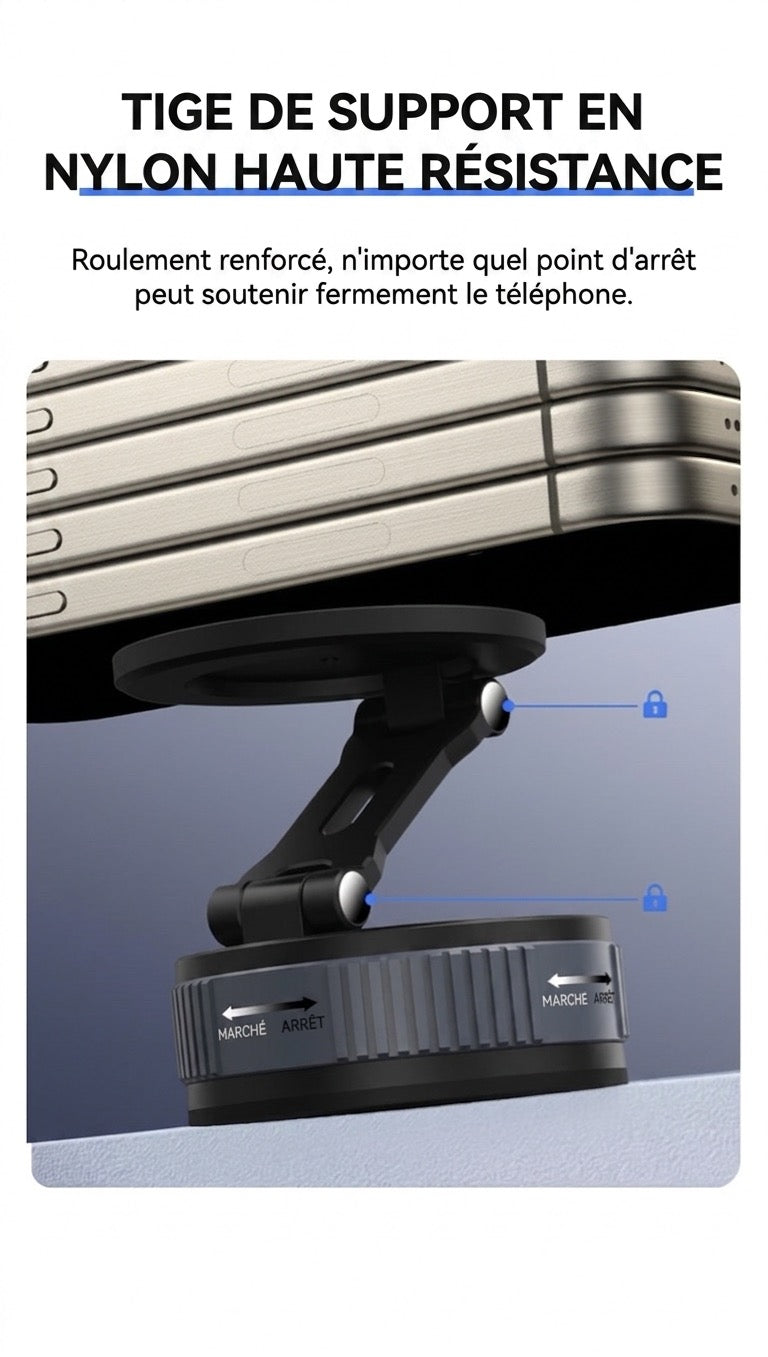 Support Téléphone Magnétique Pliable VEXO™ – Rotation 360°